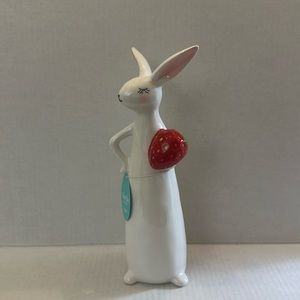 Martha Stewart Ceramic Rabbit With Strawberry 🍓